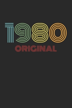 Vintage 1980 Original: Retro Notizbuch - A5 (6"x9"), 120 Seiten, liniert - Geburtstag 80er 80's Tagebuch Geschenk Notizblock (German Edition)