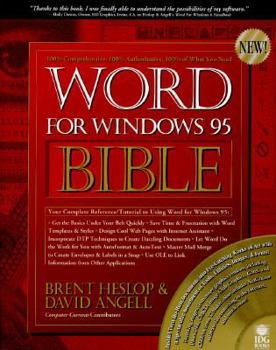 Paperback Word for Windows 95 Bible Book