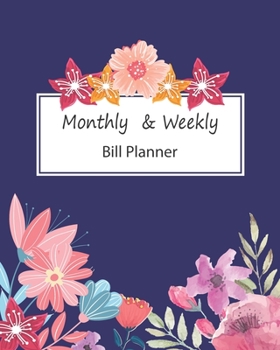 Monthly & Weekly Bill Planner  :: Monthly Bill Planner and Organizer | Expense Finance Budget By A Year Monthly Weekly & Daily Bill Budgeting Planner | monthly budget | weekly expense tracker