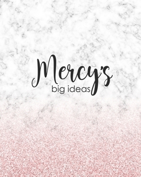 Paperback Mercy's Big Ideas: Personalized Notebook - 8x10 Lined Women's Journal Book