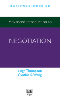 Hardcover Advanced Introduction to Negotiation Book