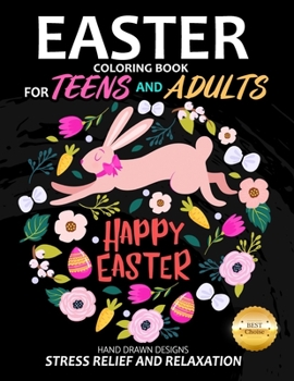 Paperback Easter Coloring Book for teens and adults Book