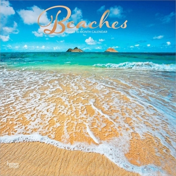 Beaches 2027 12 X 24 Inch (Hanging) Monthly Square Wall Calendar Foil Stamped Cover Plastic-Free
