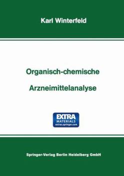 Paperback Organisch-Chemische Arzneimittelanalyse [German] Book