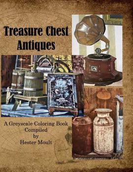 Paperback Treasure Chest Antiques: A Greyscale Coloring Book