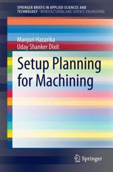 Paperback Setup Planning for Machining Book