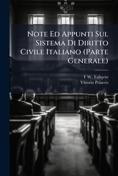 Paperback Note Ed Appunti Sul Sistema Di Diritto Civile Italiano (Parte Generale) [Italian] Book