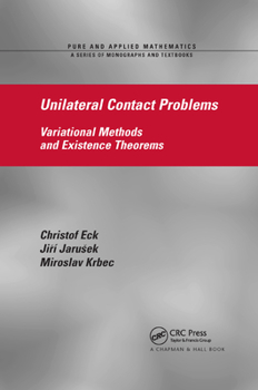 Paperback Unilateral Contact Problems: Variational Methods and Existence Theorems Book
