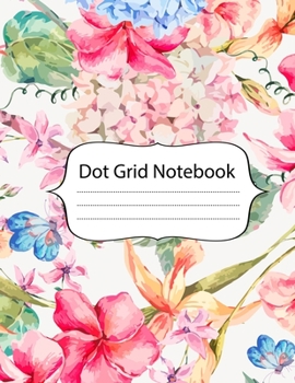 Paperback Dot Grid Notebook: 100 Dot Grid pages Notebook - (8.5 x 11 inches) Dotted Notebook Book