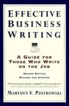 Paperback Effective Business Writing: Strategies, Suggestions and Examples Book
