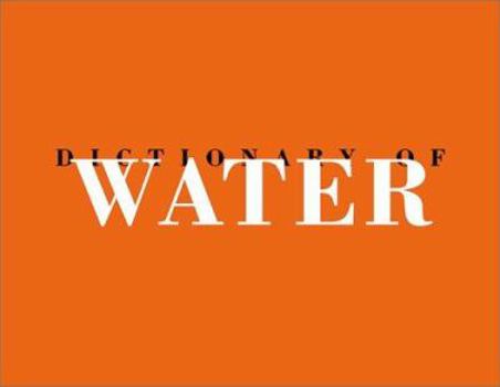 Hardcover Dictionary of Water Book