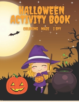 Paperback Halloween Activity Book: For Kids 6-8 Book