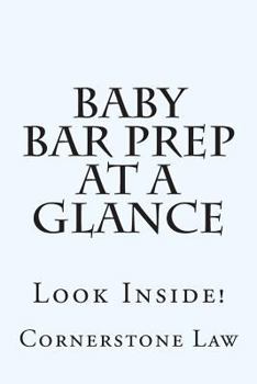 Paperback Baby Bar Prep At A Glance: Look Inside! Book