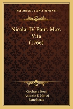 Paperback Nicolai IV Pont. Max. Vita (1766) [Latin] Book