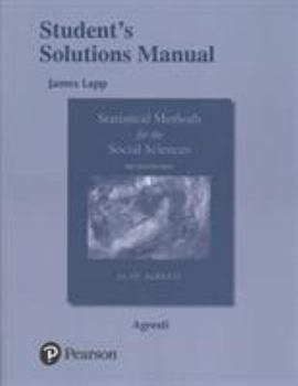 Paperback Student Solutions Manual for Statistical Methods for the Social Sciences Book