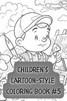Paperback Children's cartoon-style coloring book #5 Book