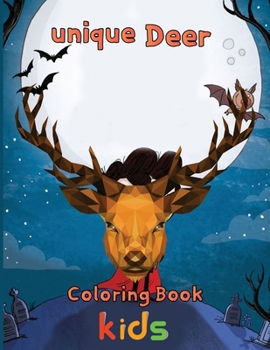 Paperback Unique Deer Coloring book kids: 8.5''x11''/ Deer Coloring Book
