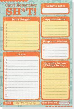Misc. Note Pad Can't Remember Sh*t Book