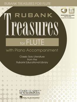 Paperback Rubank Treasures for Flute: Book with Online Audio (Stream or Download) Book