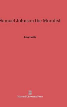 Hardcover Samuel Johnson the Moralist Book