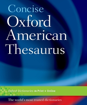 Hardcover Concise Oxford American Thesaurus Book