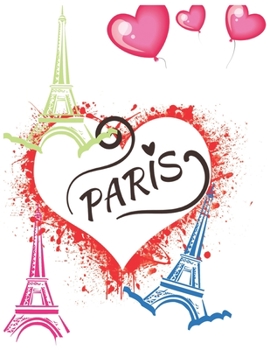 Paperback paris: Coloring book for adults and kids high quality images Book