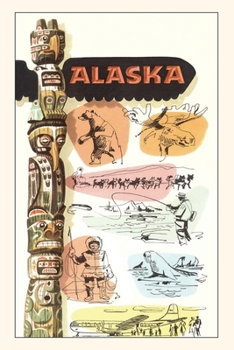 Paperback Vintage Journal Travel Poster for Alaska Book
