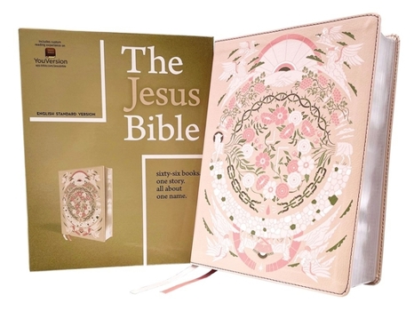 Imitation Leather The Jesus Bible Artist Edition, Esv, Leathersoft, Peach Floral Book