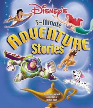 Hardcover Disney's Five Minute Adventure Stories Book