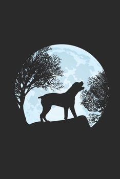 Rottweiler Moon: Rottweiler Dogs Notebook, Dotted Bullet (6" x 9" - 120 pages) ~ Animal Themed Notebook for Daily Journal, Diary, and Gift