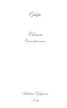 Paperback Chimere: Esercizi finzionari [Italian] Book