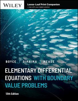 Elementary Differential Equations and Boundary Value Problems