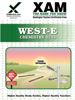 Paperback West-E Chemistry 0245 Teacher Certification Test Prep Study Guide Book