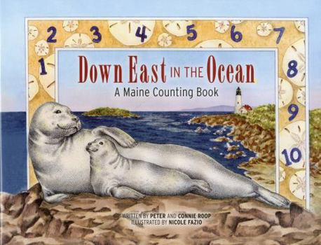 Hardcover Down East in the Ocean: A Maine Counting Book