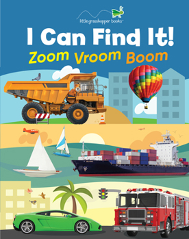 Board book I Can Find It! Zoom Vroom Boom (Large Padded Board Book) Book