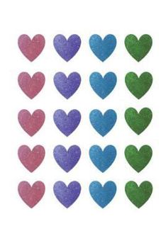 Paperback Glitter Hearts Notebook Book