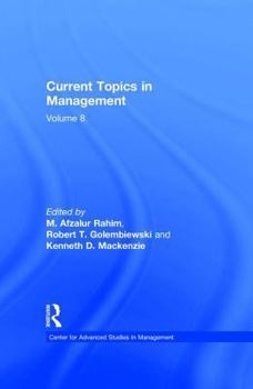 Hardcover Current Topics in Management: Volume 8 Book