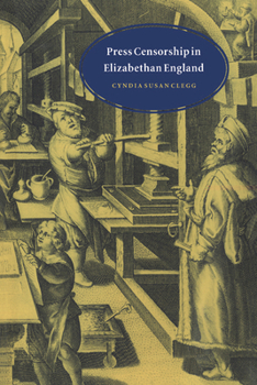 Hardcover Press Censorship in Elizabethan England Book
