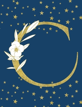 Paperback C: Dot Grid Notebook. Beautiful Monogrammed Dotted Journal Book