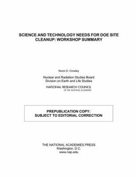 Paperback Science and Technology for Doe Site Cleanup: Workshop Summary Book