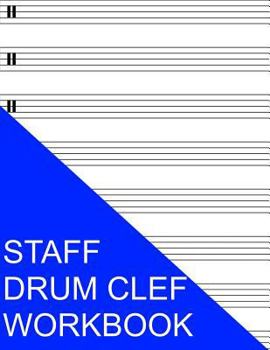 Paperback Staff Drum Clef Workbook Book