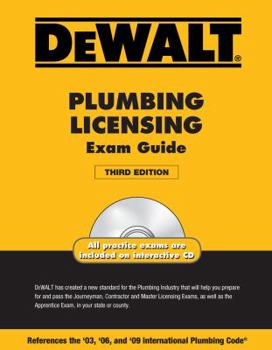 Paperback Dewalt Plumbing Licensing Exam Guide Book