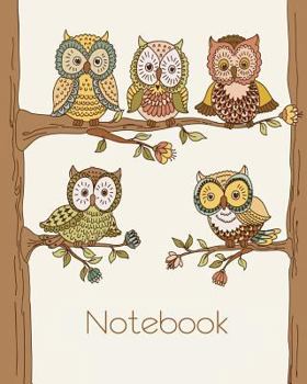 Paperback Owl Notebook.: Owl Notebook, Jotter, Journal 100 Pages Book