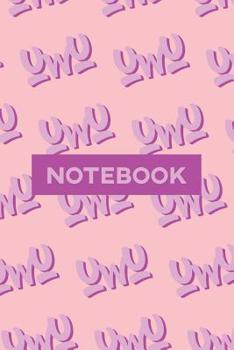 Paperback Notebook: Uwu Cuteness Overload Purple Pink Typography Meme Book