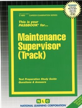 Spiral-bound Maintenance Supervisor (Track): Passbooks Study Guide Book
