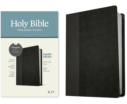 Imitation Leather KJV Personal Size Giant Print Bible, Filament Enabled Edition (Leatherlike, Black/Onyx) [Large Print] Book