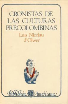 Paperback Cronistas de las Culturas Precolombinas Book