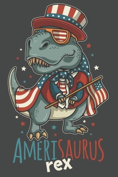 2020 Week To View Dated Planner Diary: Patriotic American Flag T-Rex Amerisaurus Rex 6x9 Inches Paperback