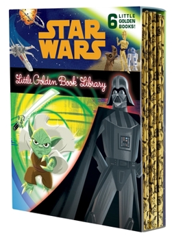 Hardcover The Star Wars Little Golden Book Library (Star Wars): The Phantom Menace; Attack of the Clones; Revenge of the Sith; A New Hope; The Empire Strikes Ba Book