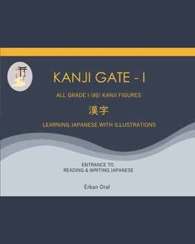 Paperback Kanji Gate - I: All Grade I (80) Kanji Figures Book